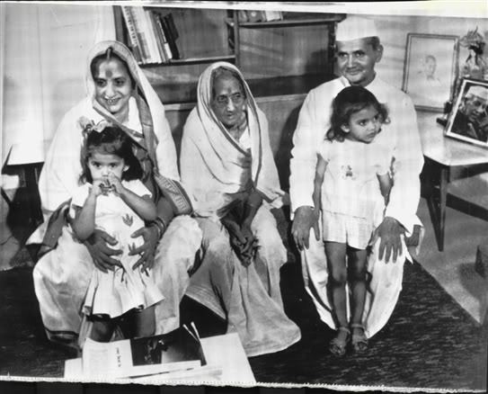 Lal Bahudar Shastri's Family.