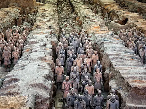 terracotta warriors army